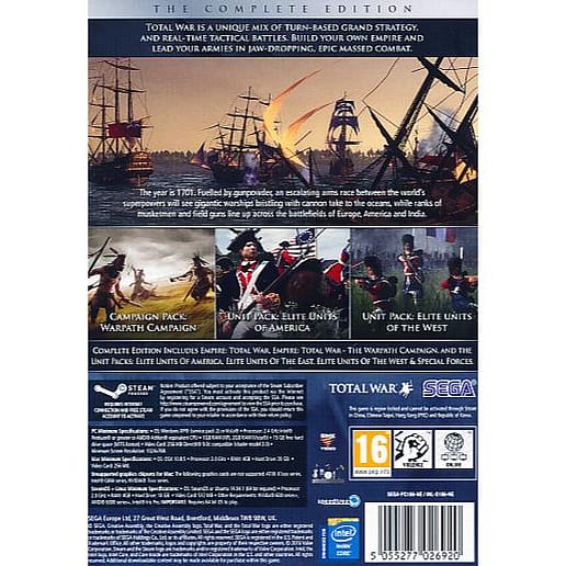 Empire Total War Complete Ed. PC