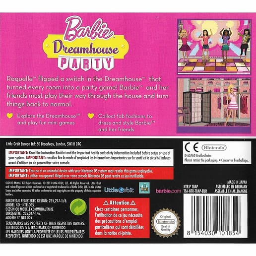 Barbie Dreamhouse Party Nintendo DS (Begagnad)