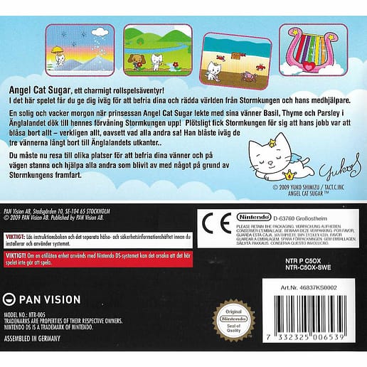 Angel Cat Sugar och Stormkungen Nintendo DS (Begagnad)
