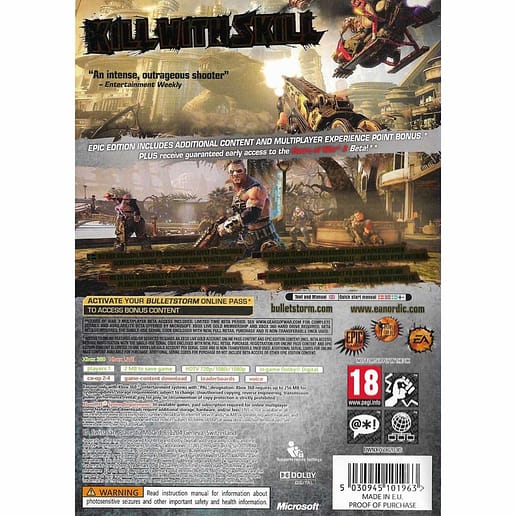 Bulletstorm Xbox 360 X360 (Begagnad)