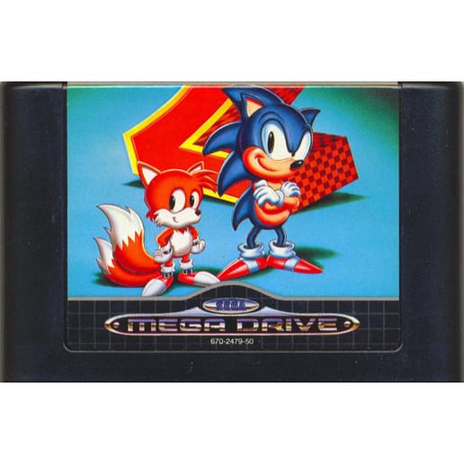 Sonic The Hedgehog 2 Sega Mega Drive (Begagnad, Endast kassett)