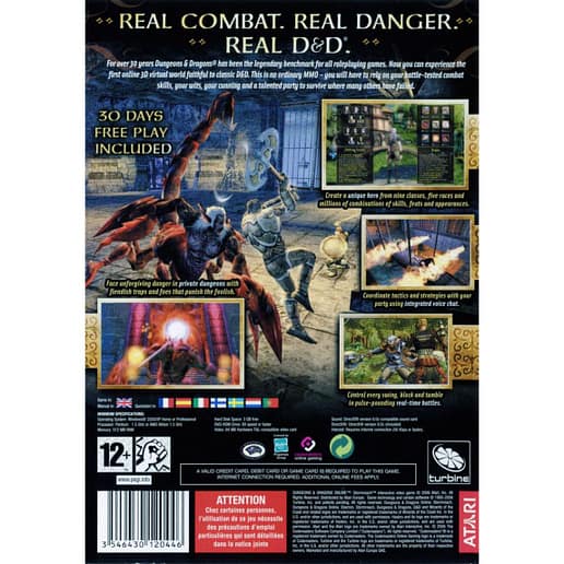 Dungeons & Dragons Online Stormreach PC DVD (Begagnad)