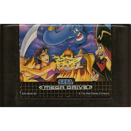 Aladdin Sega Mega Drive (Begagnad, Endast kassett)
