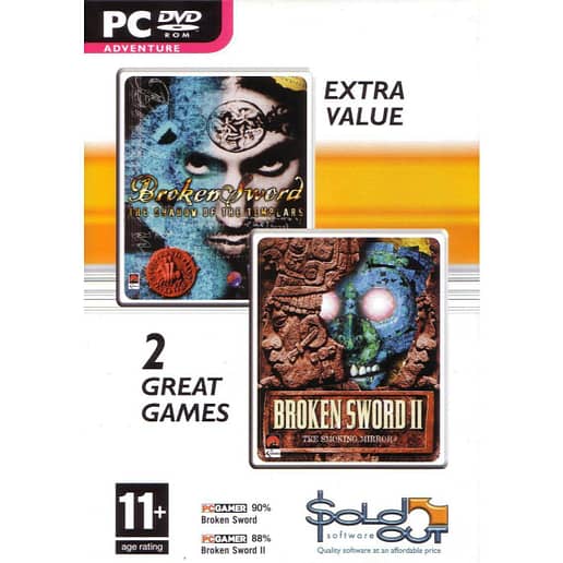 Broken Sword & Broken Sword I & II PC DVD (Begagnad)