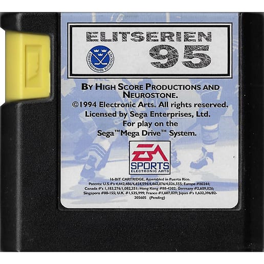 Elitserien 95 Sega Mega Drive (Begagnad, Endast kassett)