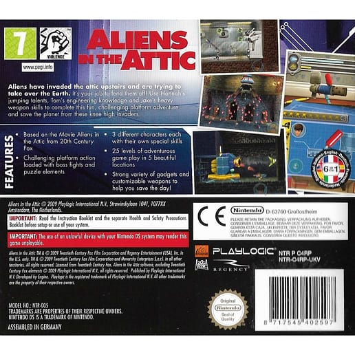 Aliens in the Attic Nintendo DS (Begagnad)