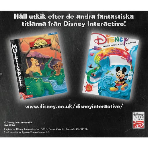 Disney 4 Vilda Arkadspel PC CD (Begagnad)