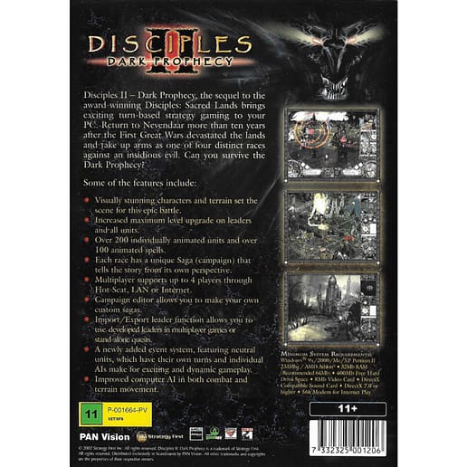 Disciples II Dark Prophecy PC CD (Begagnad)