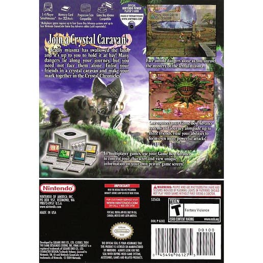 Final Fantasy Crystal Chronicles Nintendo Gamecube (NTSC-U, Begagnad)
