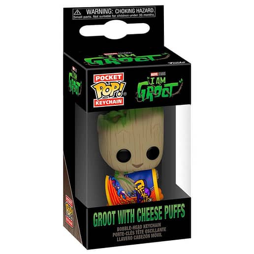 Pocket POP Nyckelring Marvel I am Groot - Groot with Cheese Puffs