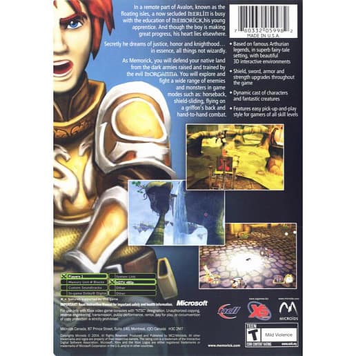 Knights Apprentice Memoricks Adventures Xbox (NTSC-U, Begagnad)