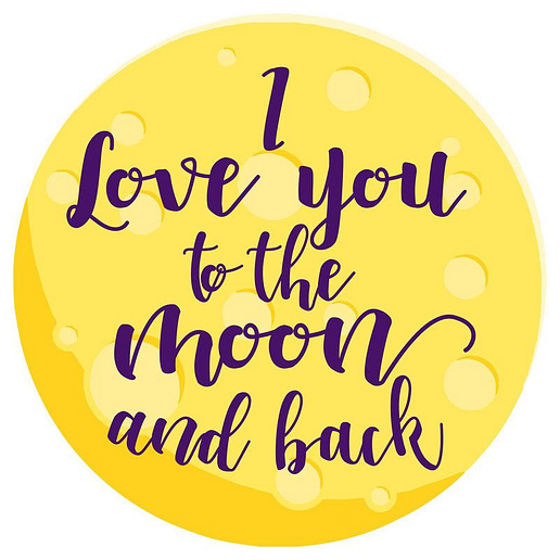 I Love You To The Moon And Back Badlakan Runt Microfiber