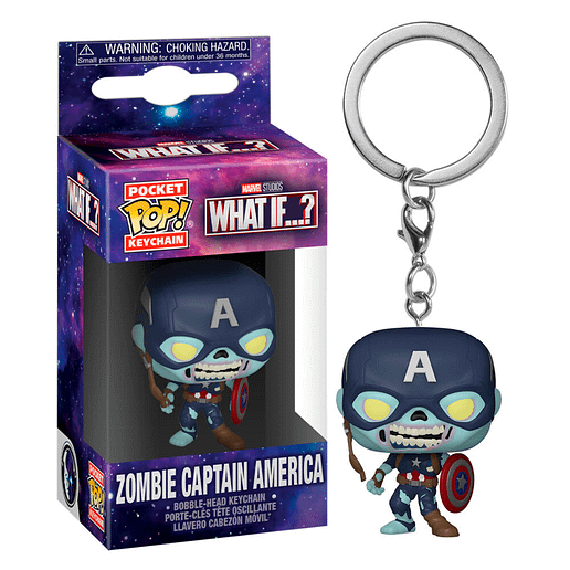 Pocket POP Nyckelring Marvel What If Zombie Captain America