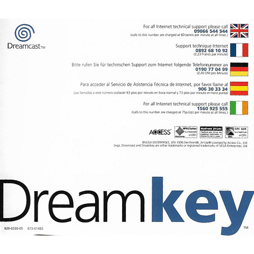 Dreamkey Version 1.5 Sega Dreamcast (Begagnad)