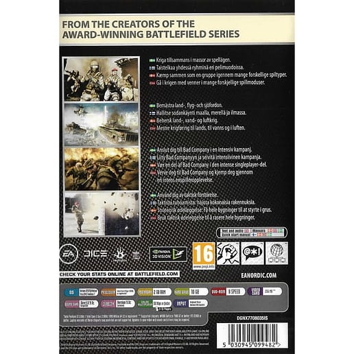 Battlefield Bad Company 2 PC DVD EA Classics Nordic (Begagnad)