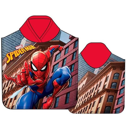 Marvel Spiderman badponcho mikrofiber