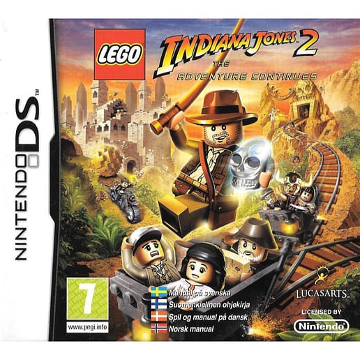 Lego Indiana Jones 2 The Adventure Continues Nintendo DS Nordic (Begagnad)