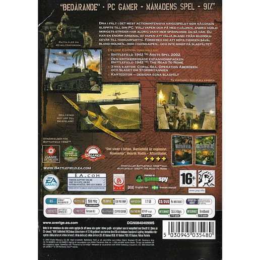 Battlefield 1942 Deluxe Edition PC CD (Begagnad)