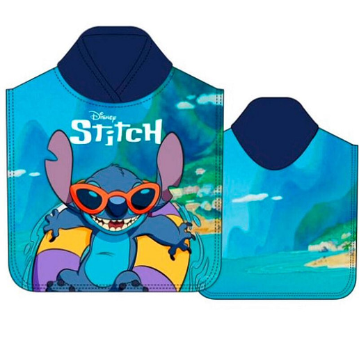 Disney Stitch badponcho mikrofiber