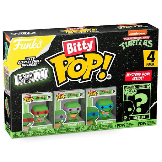 Bitty POP Teenage Mutant Ninja Turtles Bit Blister 4 figurer