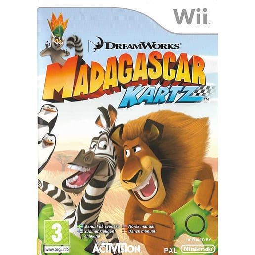 Madagascar Kartz Nintendo Wii Nordic (Begagnad)
