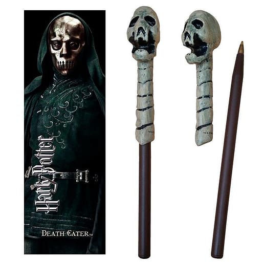 Harry Potter Death Eater Skull trollstavspenna och bokmärke