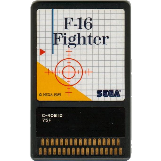 F-16 Fighter The Sega Card Sega Master System (Begagnad, Endast kassett, Andrasortering)