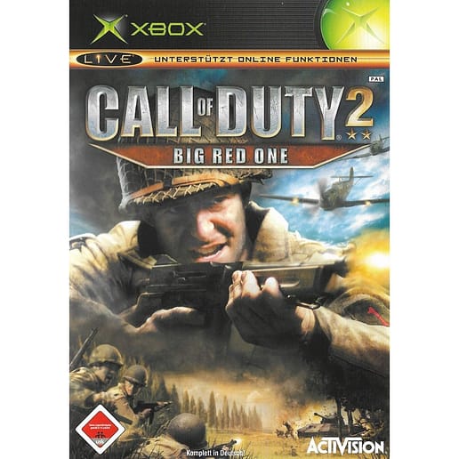 Call of Duty 2 Big Red One Xbox (Tysk, Begagnad)
