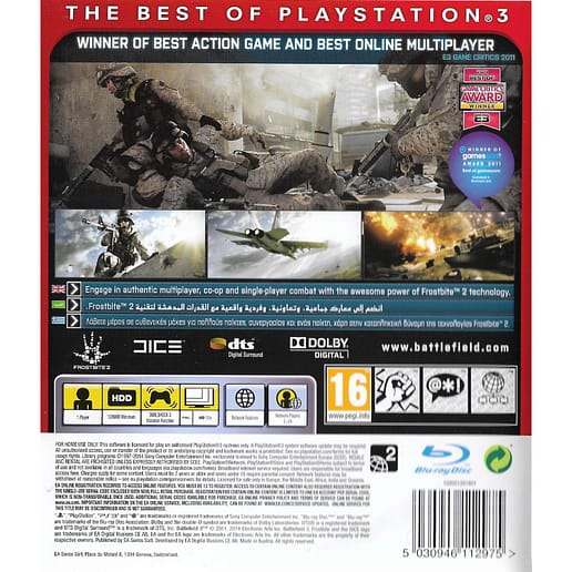 Battlefield 3 Playstation 3 PS3 Essentials (Begagnad)