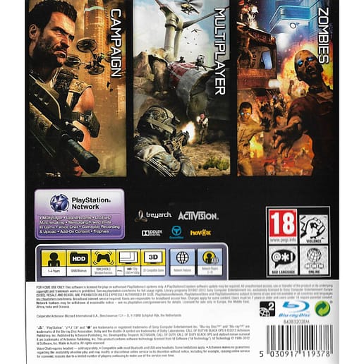 Call of Duty Black Ops II Playstation 3 PS3 (Begagnad)
