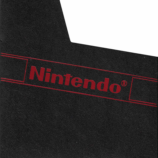 Dammskydd Svart med logo 4st Nintendo NES