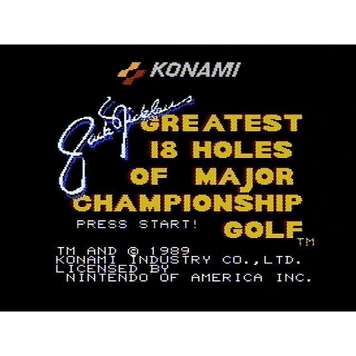 Jack Nicklaus Greatest 18 Holes of Major Championship Golf Nintendo NES DAS (Begagnad)