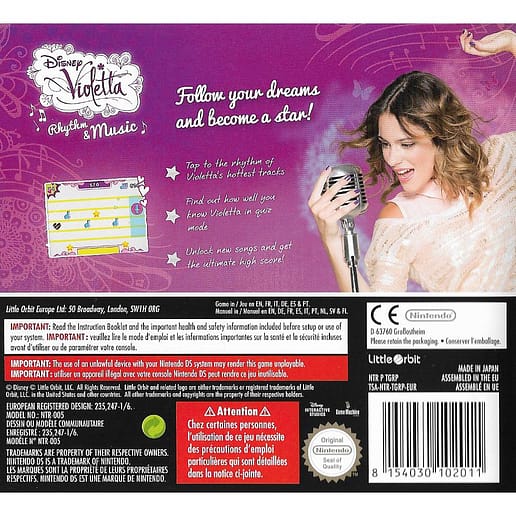 Disney Violetta Rhytm & Music Nintendo DS (Begagnad)