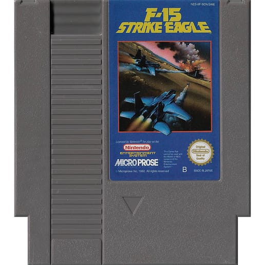 F-15 Strike Eagle Nintendo NES SCN/SWE (Begagnad)
