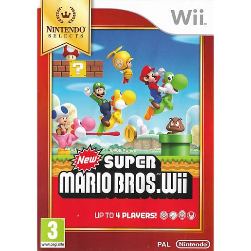 New Super Mario Bros Wii Nintendo Wii Nintendo Selects (Begagnad)