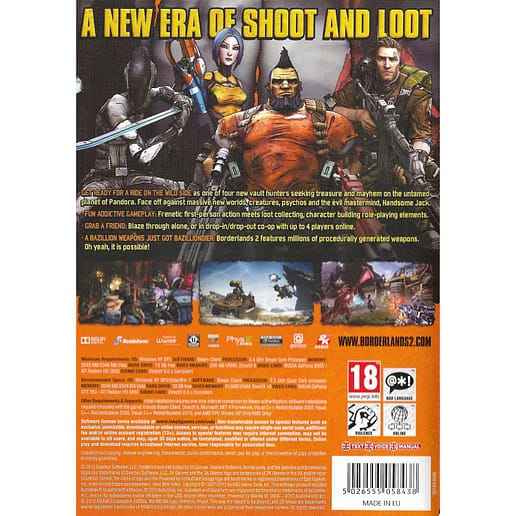 Borderlands 2 PC DVD (Begagnad)
