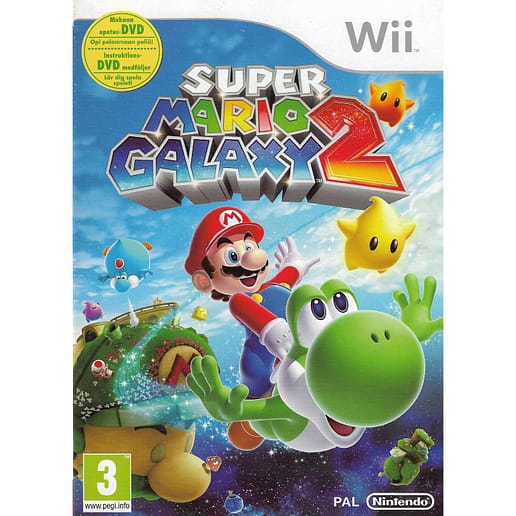 Super Mario Galaxy 2 Nintendo Wii Box + Bonus DVD Swedish (Begagnad)