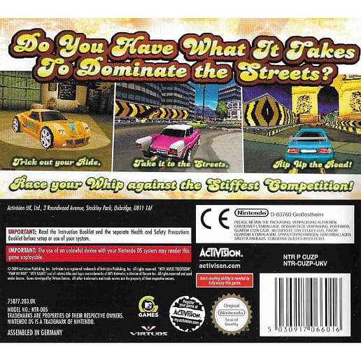 Pimp My Ride Street Racing Nintendo DS (Begagnad)