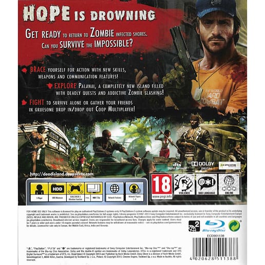Dead Island Riptide Playstation 3 PS 3 (Begagnad)