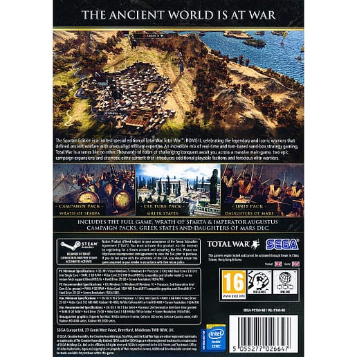 Total War Rome II Spartan Edition PC
