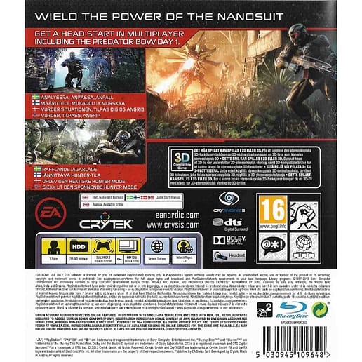Crysis 3 Playstation 3 PS 3 (Begagnad)