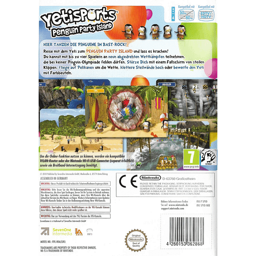 YetiSports Penguin Party Island Nintendo Wii (Begagnad)