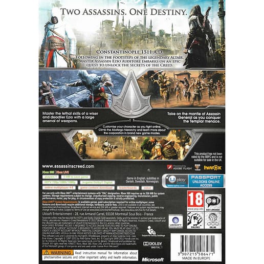 Assassins Creed Revelations Xbox 360 (Begagnad)