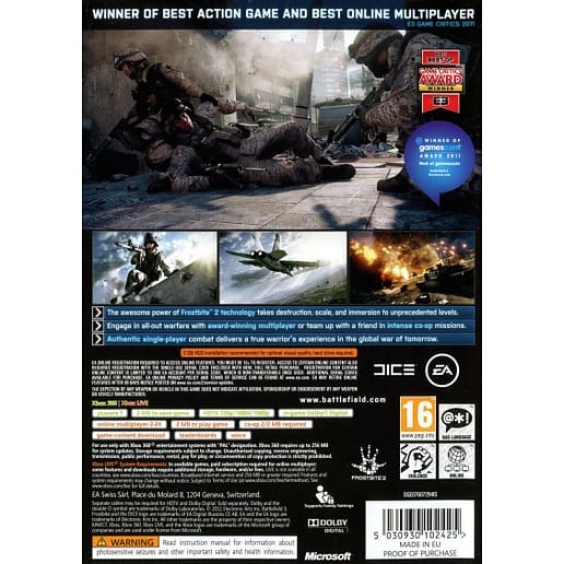 Battlefield 3 Xbox 360 (Begagnad)