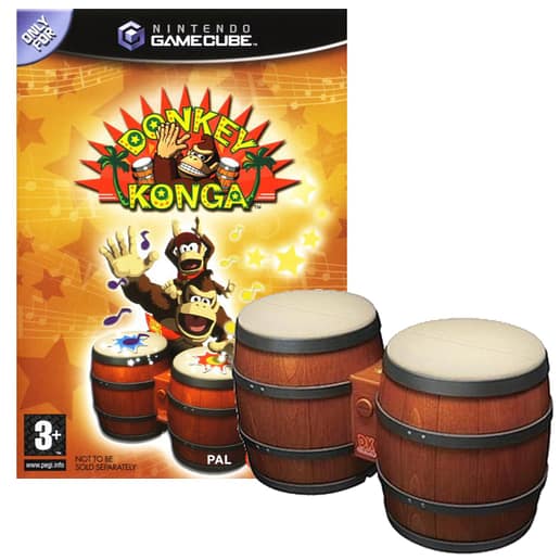 Donkey Konga + DK Bongos Nintendo Gamecube (Begagnad)