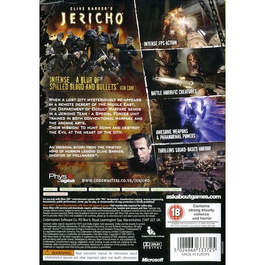 Clive Barkers Jericho Xbox 360 (Begagnad)