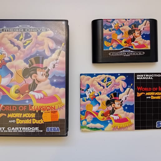 World of Illusion Starring Mickey Mouse and Donald Duck Sega Mega Drive