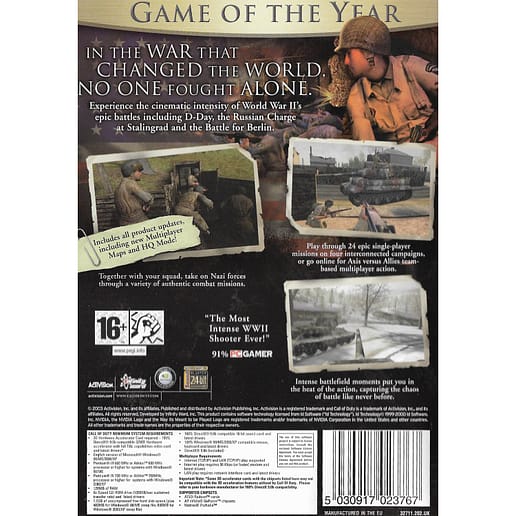 Call of Duty Game of the Year Edition PC CD (Begagnad)