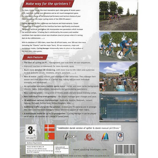 Cycling Manager 4 PC CD Danish (Begagnad)