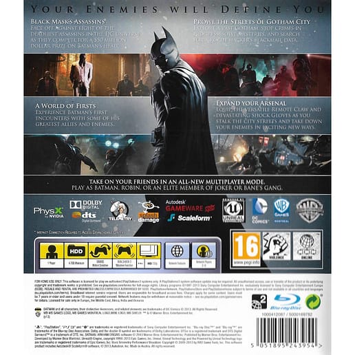 Batman Arkham Origins Playstation 3 PS3 (Begagnad)